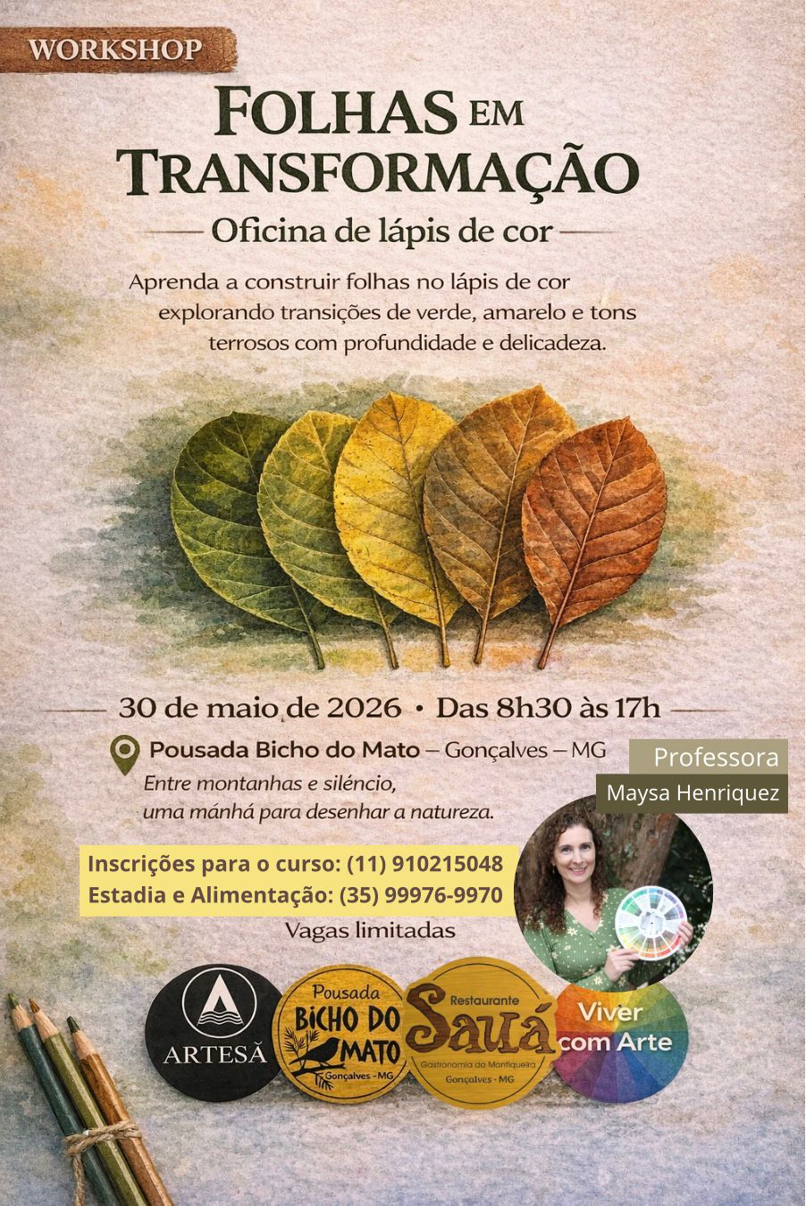 Oficinas de Arte na Natureza - Pousada Bicho do Mato, Gonçalves, MG